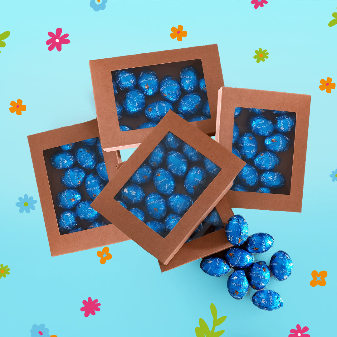 5 scatole di ovetti di cioccolata ai cereali